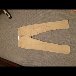 Topman Stretch Skinny Chinos Olive